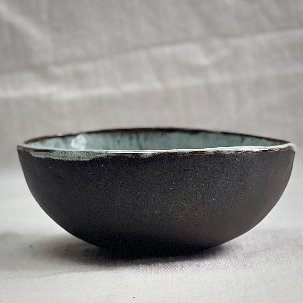 Image of Black Clay Side Bowl #1