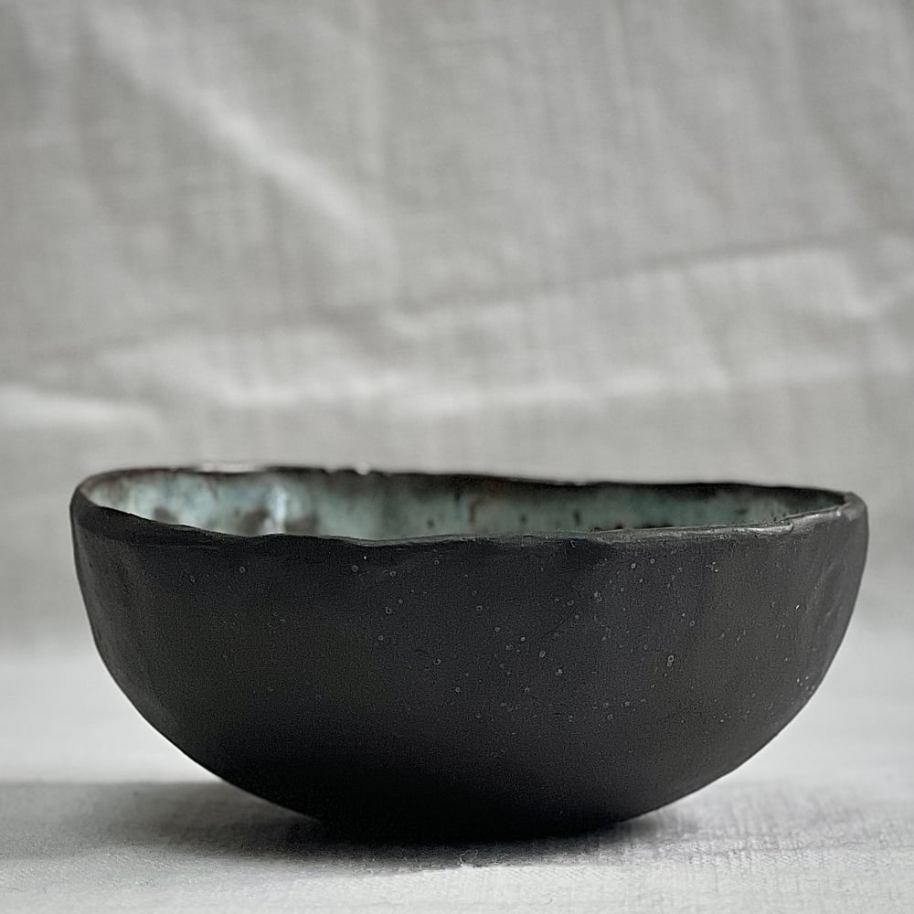 Image of Black Clay Side Bowl #2