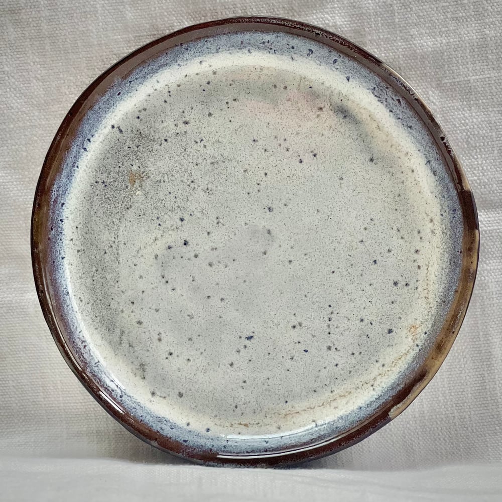 Image of Black Clay Speckled Appetizer Plate