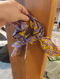 Image 1 of Recycled sari boho scrunchies -SEE ALL PICS