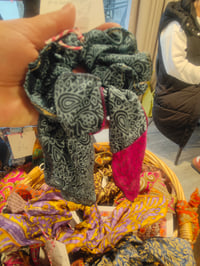 Image 16 of Recycled sari boho scrunchies -SEE ALL PICS