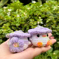 flower packpack duckies