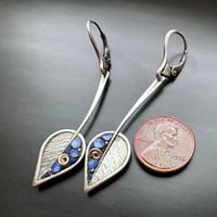 Image 2 of Celestial Leaf Earrings