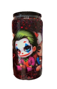 Image 1 of Joker & Harley Quinn Snow Globe Cup