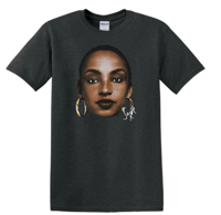 Image 2 of Sade Gold Hoop Portrait Tee