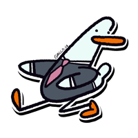 Image 1 of Business Pato Sticker