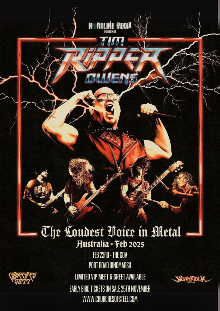 Image of EARLY BIRD TIM RIPPER OWENS DOOR LIST TICKETS