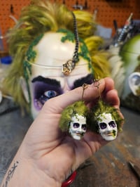 Beetlejuice earrings