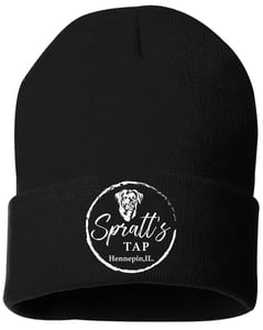 Image of Black Sportsman Beanie Embroidered Logo