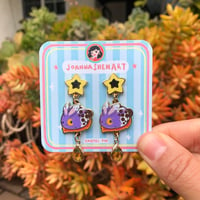 Image 1 of Enamel Earrings | Mochi Bun Earrings