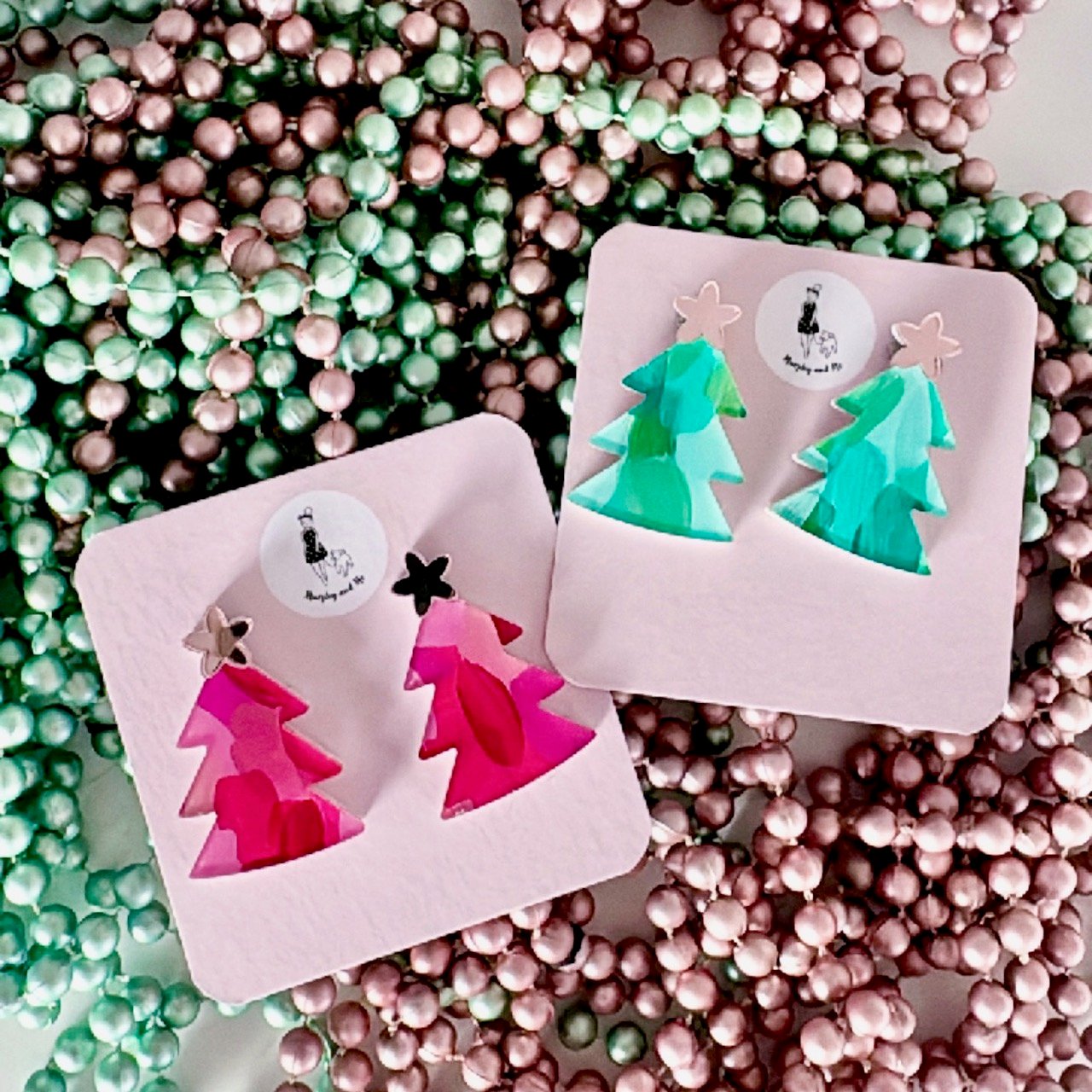 Image of Statement Christmas Tree Studs