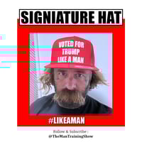 Image 2 of "LIKE A MAN" Hat in Red