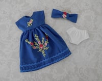 Image 3 of Beautiful Embroidered  dress ensemble for Tammy Doll or Sindy Doll