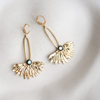 Image 1 of Boucles d'Oreilles FREYJA - Gris