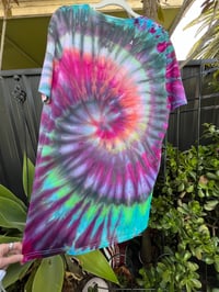 Image 2 of Colourful ice dye spiral mens (unisex) size L