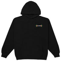 BILLAHUDOOD EMBROIDERED BLACK HOODIE