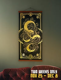 Image 2 of Year of the Snake - Full Gold Foil Print