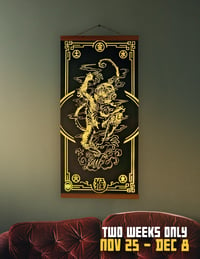 Image 2 of Year of the Monkey - Full Gold Foil Print