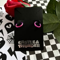 Image 2 of ANGELICA - Ombre Huggie Hoops