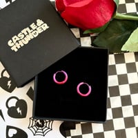 Image 3 of ANGELICA - Ombre Huggie Hoops