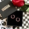 LACY - Pink Huggie Hoops