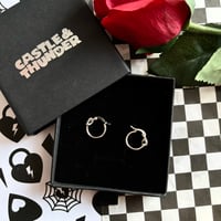 Image 3 of KIM - Knot Huggie Hoops