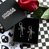 Image 2 of MARLEY - Bow Huggie Hoops