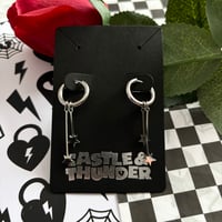 Image 3 of ALIYAH - Star Huggie Hoops