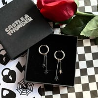 Image 2 of ALIYAH - Star Huggie Hoops