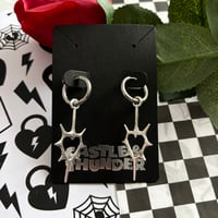 Image 3 of MILENA - Heart Huggie Hoops