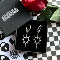 Image 2 of MILENA - Heart Huggie Hoops