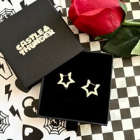 Image 3 of VERITY - Star Huggie Hoops