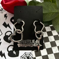 Image 3 of STELLA - Heart Huggie Hoops