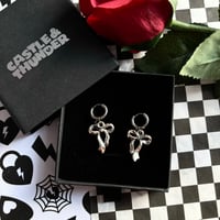 Image 2 of MOLLIE - Bow Huggie Hoops