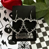 Image 3 of LOU - Barbed Heart Earrings