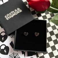 Image 3 of JOY - Heart Stud Earrings