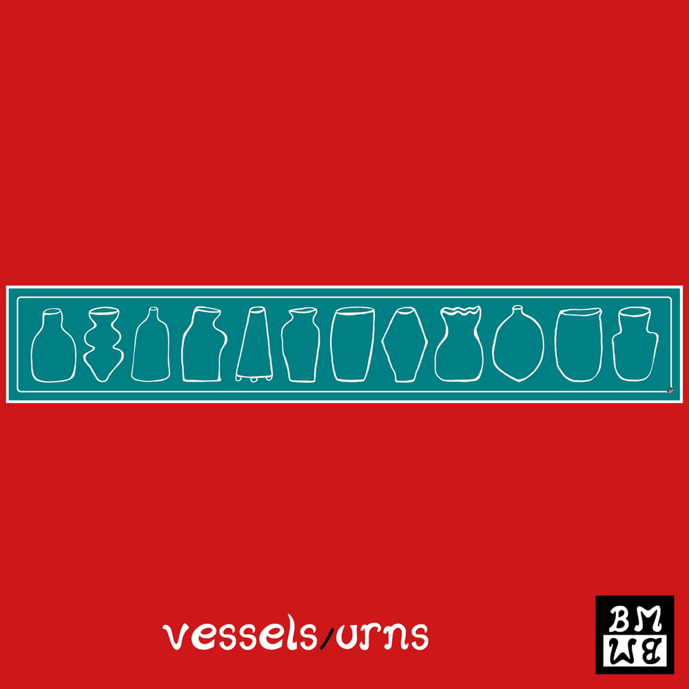 Image of vessels/urns teal 1