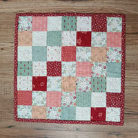 Image 1 of (1/6 dolls) Patchwork Quilt Blanket for Blythe dolls