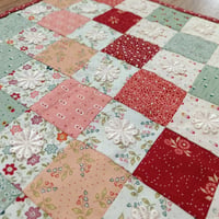 Image 3 of (1/6 dolls) Patchwork Quilt Blanket for Blythe dolls