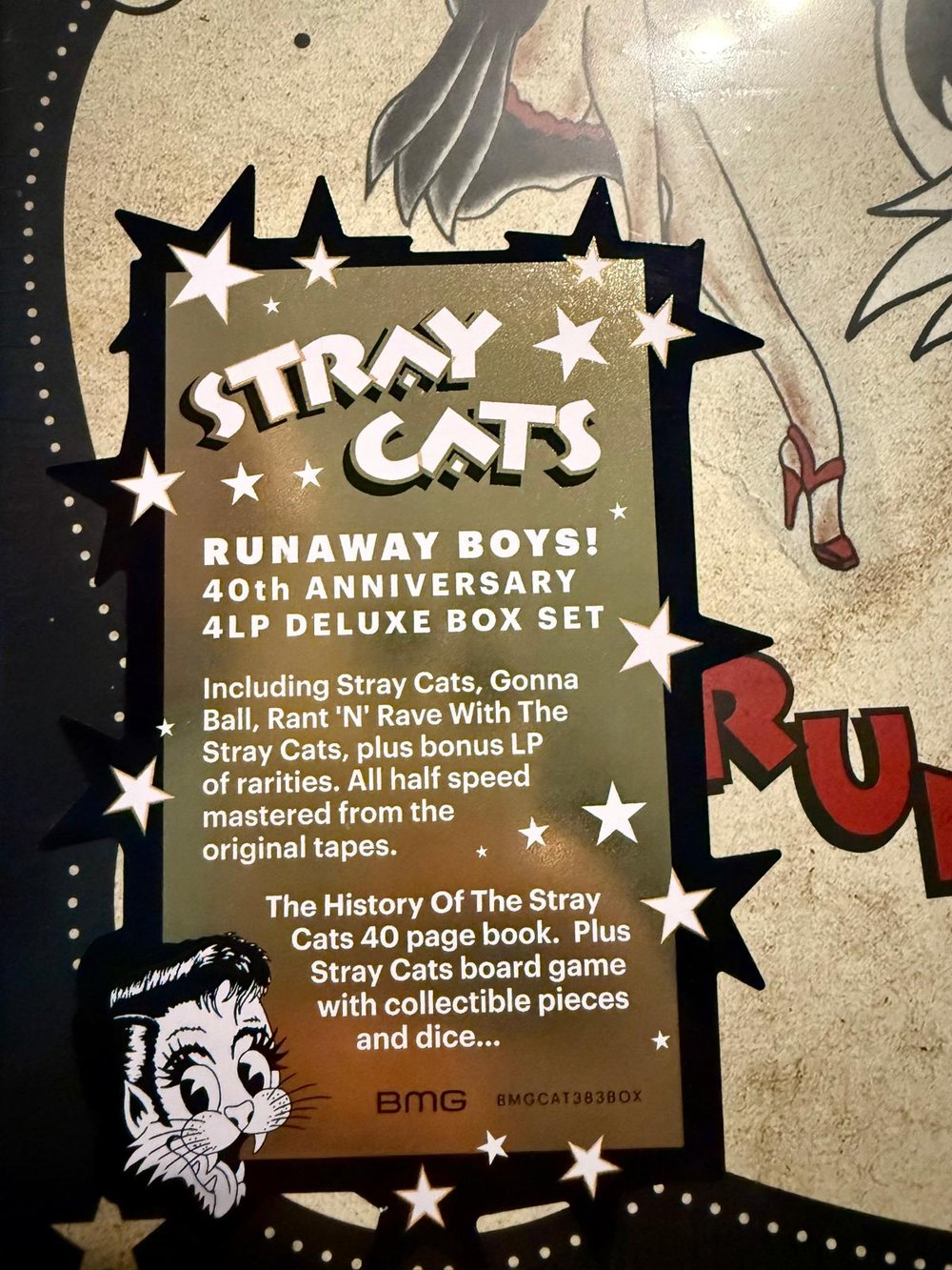 STRAY CATS - RUNAWAY BOYS (40TH ANNIVERSARY DELUXE BOXSET) 4 x LP + GAME