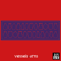 Image 5 of vessels/urns purple red 2