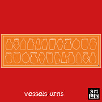 Image 5 of vessels/urns orange 2