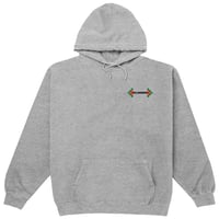 BILLAHUDOOD EMBROIDERED GREY HOODIE