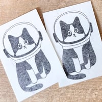 Image 2 of TEMPORARY TATTOO PACK THE_NK_CAT ASTRONAUT