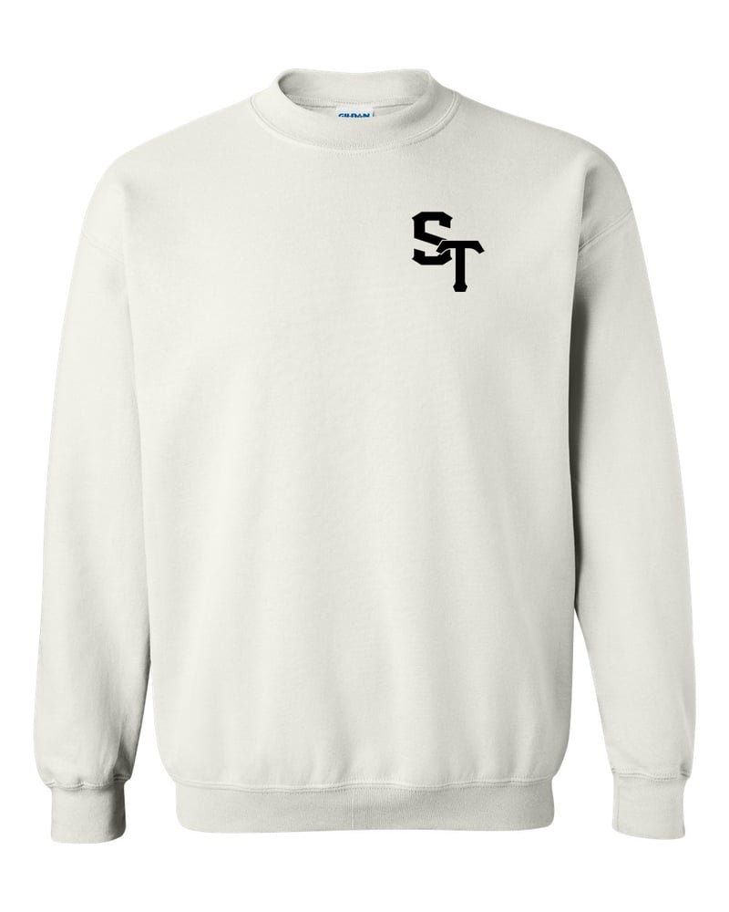 Image of Crewneck Sweatshirt in White