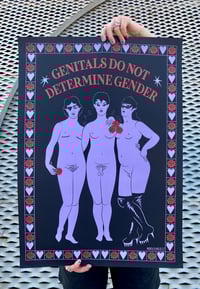 Image 1 of GENITALS DO NOT DETERMINE GENDER PRINT