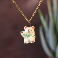 Image 1 of Friendly Fern Bear Necklace