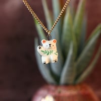 Image 2 of Friendly Fern Bear Necklace