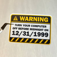 Y2K Turn Your Computer Off sticker