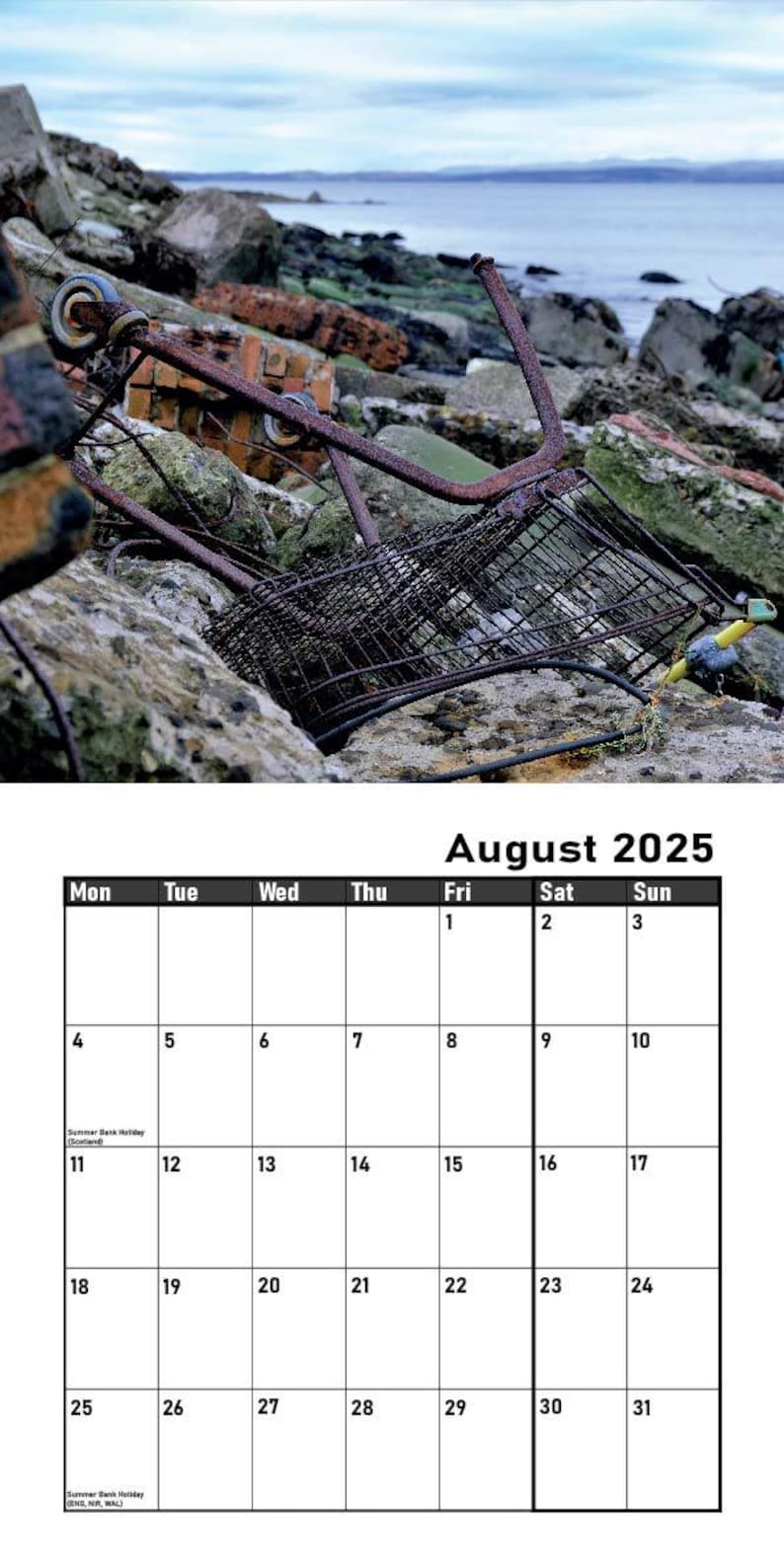 Image of ABANDONED TROLLEYS 2025 CALENDAR